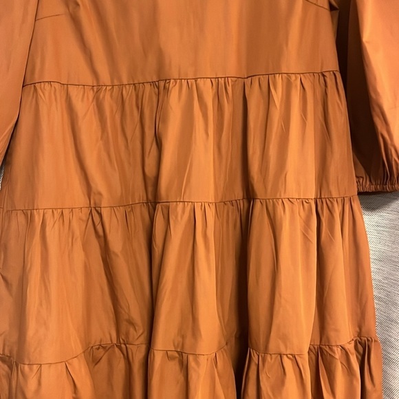 En Saison Brown Tiered midi Dress - XS - Picture 5 of 8